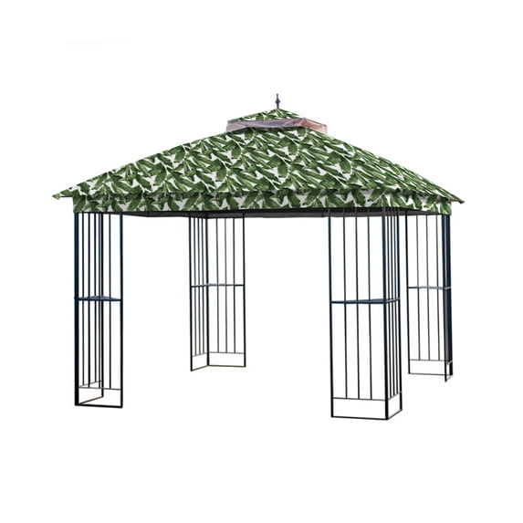 Garden Winds Replacement Canopy Top Cover for the GT Steel Finial Gazebo -Standard 350 - Palm