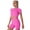 Hot Pink, variant on IBTOM CASTLE Women Workout Sets Yoga Outfits, Short Sleeve Crop Top + High Waisted Running Short Pants Gym Clothes Tracksuit, 2-Piece S Hot Pink