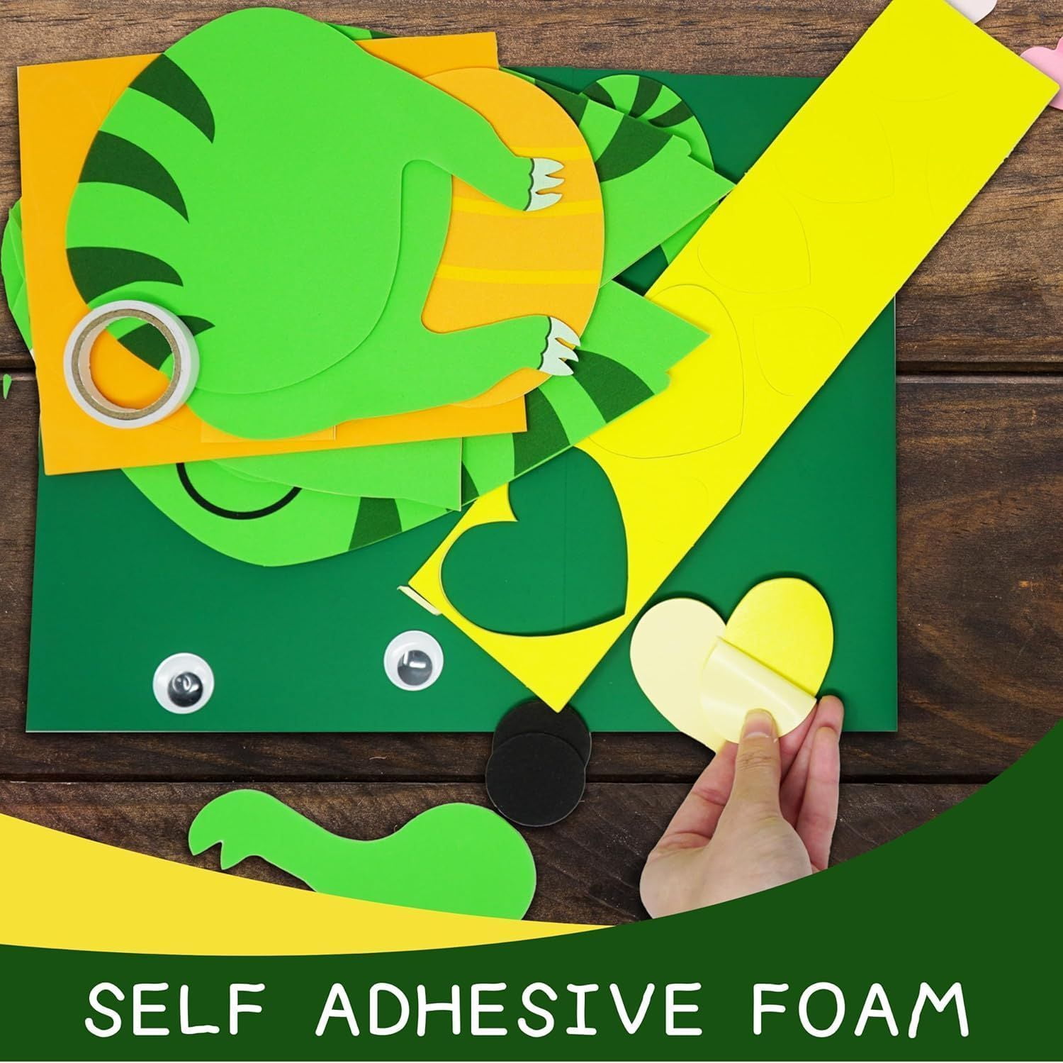 4E’s Novelty DIY Dinosaur Valentine Card Box Craft Kit Classroom Valentine Party Activity for Kids
