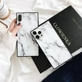 thumbnail image 2 of Compatible with iPhone 14 Pro Max Marble Case Cute Fashion Soft Rubber Silicone TPU Protective Cover Glossy Fashion Marble Stone Shockproof Case for iPhone 14 Pro Max-White, 2 of 9
