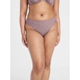 thumbnail image 2 of Joyspun Women's Soft Touch Lace High Cut Bikini Panties, 4-Pack, Sizes XS-3XL, 2 of 9