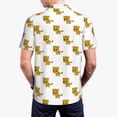 thumbnail image 5 of Rocae Leopard Print for Men's Short Sleeve Polo Shirt, Quick Drying Performance Moisture Wicking Sports Men's Golf Shirt Medium, 5 of 9