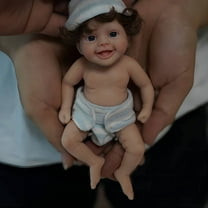 Miaio 6" Girl Micro Preemie Full Body Silicone Big Eyes Baby Doll Girl Lifelike Mini Reborn Doll Surprice Children Anti-Stress