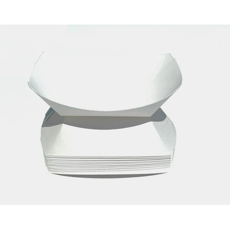 

Mr Miracle White Paper Food Tray 1 Lb Pound Size.Dimensions - 6.5 x 4.4 x 1.5 Inches. Pack of 50