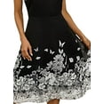 thumbnail image 4 of DYMADE Women Plus Size Sleeveless Round Neck Midi Length Printed Dress, 4 of 4
