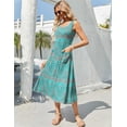 thumbnail image 4 of Vestido de verano Zeagoo Floral sin mangas Aline con bolsillos, 4 of 7