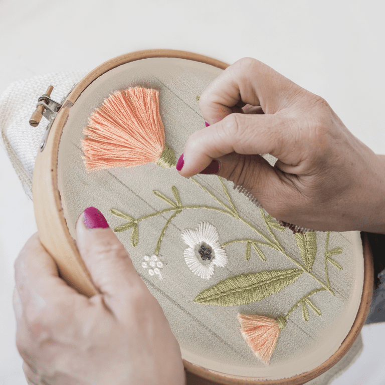 Leisure Arts Embroidery Kit 6 Desert Flower - embroidery kit for beginners  - embroidery kit for adults - cross stitch kits - cross stitch kits for