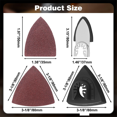 thumbnail image 3 of 135Pcs Oscillating Tool Sanding Pads Kit, Triangle Sanding Pads Triangle Sandpaper,Finger Sanding Pads Finger Sandpaper, 3 of 7