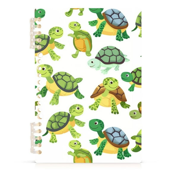 Cute Turtles Spiral Journal Notebook College Ruled Notebook 8.3" x 5.7" A5 Lined Thick Paper Page