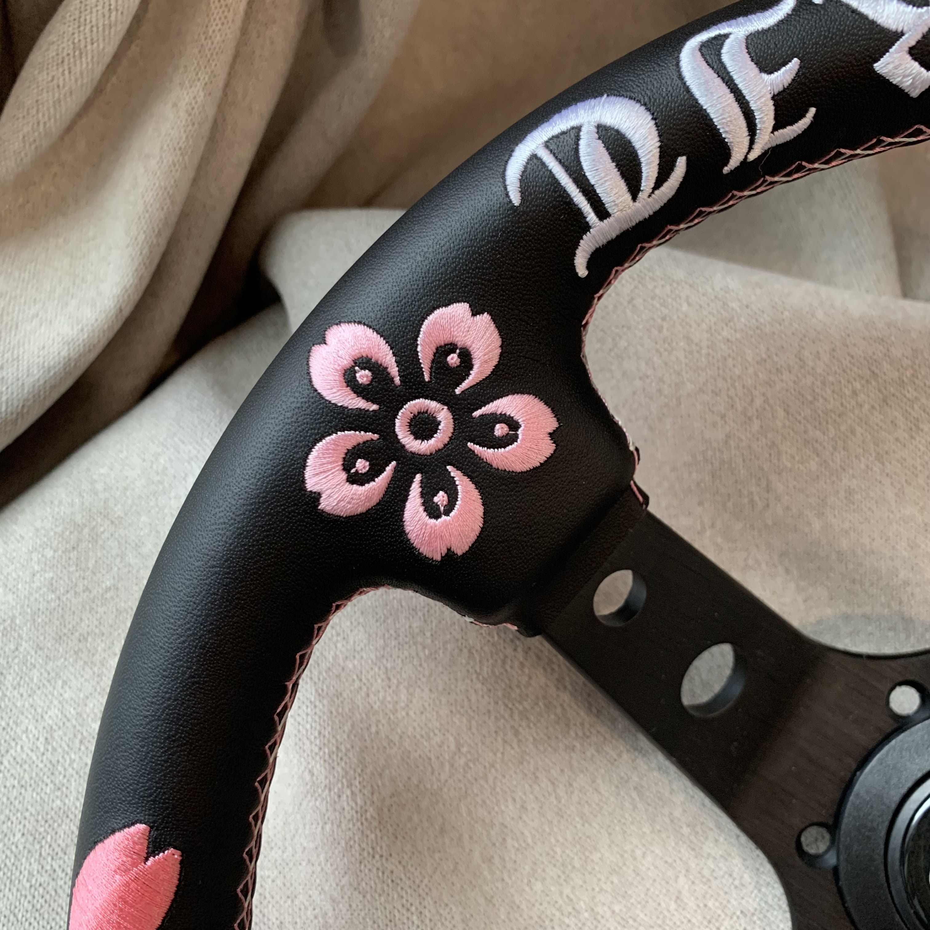 JDM ghost samurai cherry blossom drift steering wheel deep