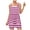 Pink, variant on Summer 2025 Striped Womens Romper Shorts Sleeveless Keyhole Strap Casual Loose Beach Short Jumpsuits with Pockets (L, Purple)