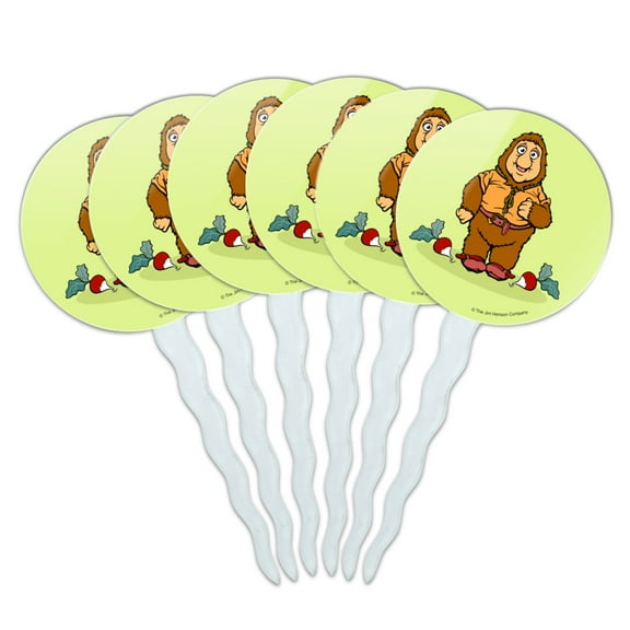 Junior Gorg Fraggle Rock Radish Cupcake Picks Toppers Decoration Set of 6