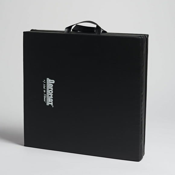 Aeromat Deluxe plegable 1,5 x 60 x 180 cm, color negro