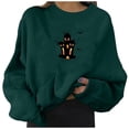 thumbnail image 3 of Women‘s Printed Sweatshirt Loose  Neck Pullover Casual Plus Size Blouse Top, 3 of 4