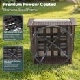 thumbnail image 4 of POCASSY 6 Pieces Patio Furniture Set with Patio Couch Swivel Chair Coffee Table and Ottoman, Brown Wicker Furniture Ideas for the Patio Proch Deck in Beige, 4 of 14