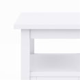 thumbnail image 4 of Trent Home Solid Wood 14" W Rectangle Transitional Narrow Side Table in White, 4 of 7