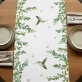 thumbnail image 5 of Table Runners 72 Inches Long Dress Scarves, Spring Botanical Farmhouse Kitchen Table Runner, Coffee Tablerunners, Watercolor Leaves Flowers Birds Country 14x72 Inch, 5 of 9