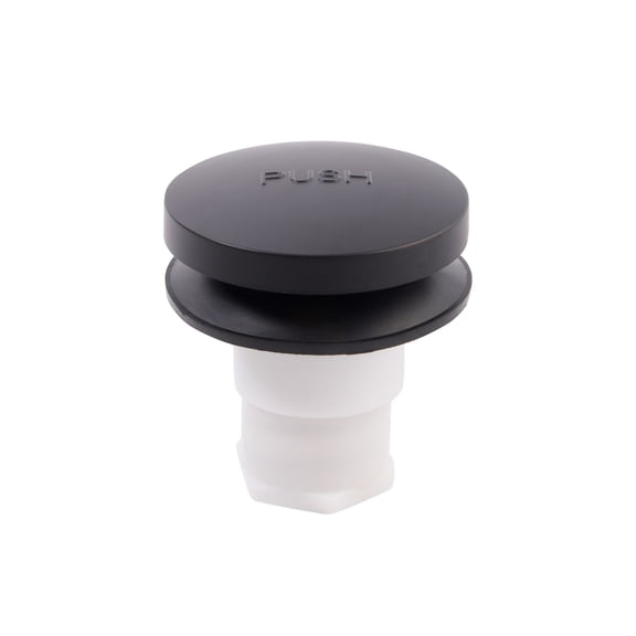 SUPPLYGIANT Tip Toe Bath Drain Kit Replacement, 5/16 or 3/8 Drain Stopper, Matte Black Finish