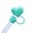 Green, variant on Soug Pink (A)$ Valentine's Day straw decoration straw plug love decoration straw dust cover heart shape 10mm straw cap