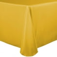 thumbnail image 1 of Ultimate Textile (3 Pack) 70 x 104-Inch Oval Polyester Linen Tablecloth - for Home Dining Tables, Goldenrod, 1 of 3