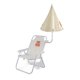 thumbnail image 4 of Sillas de camping para niños Animal de dibujos animados Estilo lindo Soporte de metal Durable PP Plegable Silla plegable de playa portátil Ardilla con paraguas, 4 of 5