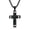 Silver, variant on Stainless Steel Cross Necklace for Men , Religion Fashion Jewelry Gifts, 24 In