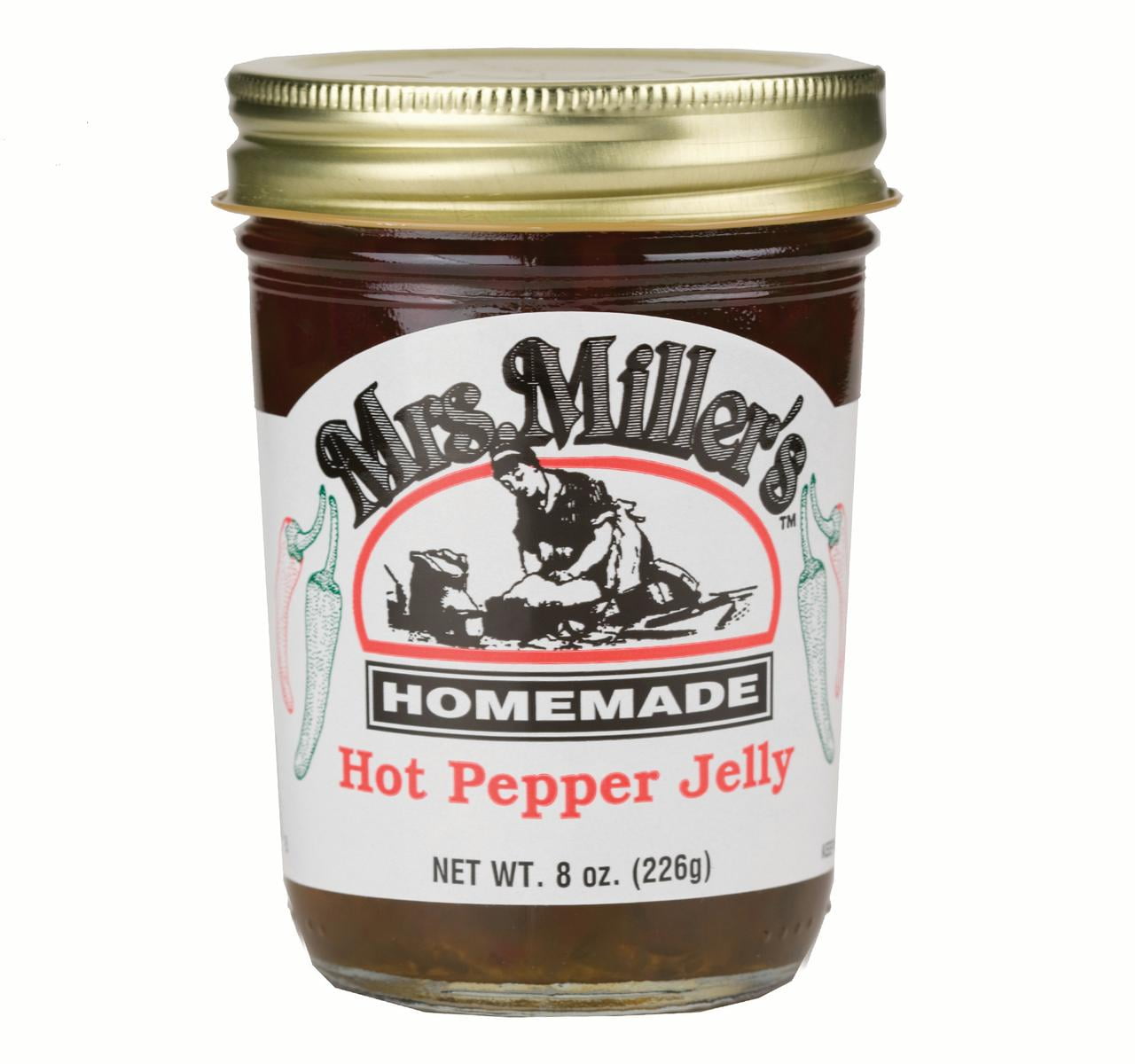 Mrs. Miller's Homemade Hot Pepper Jelly 8 oz. (3 Jars)