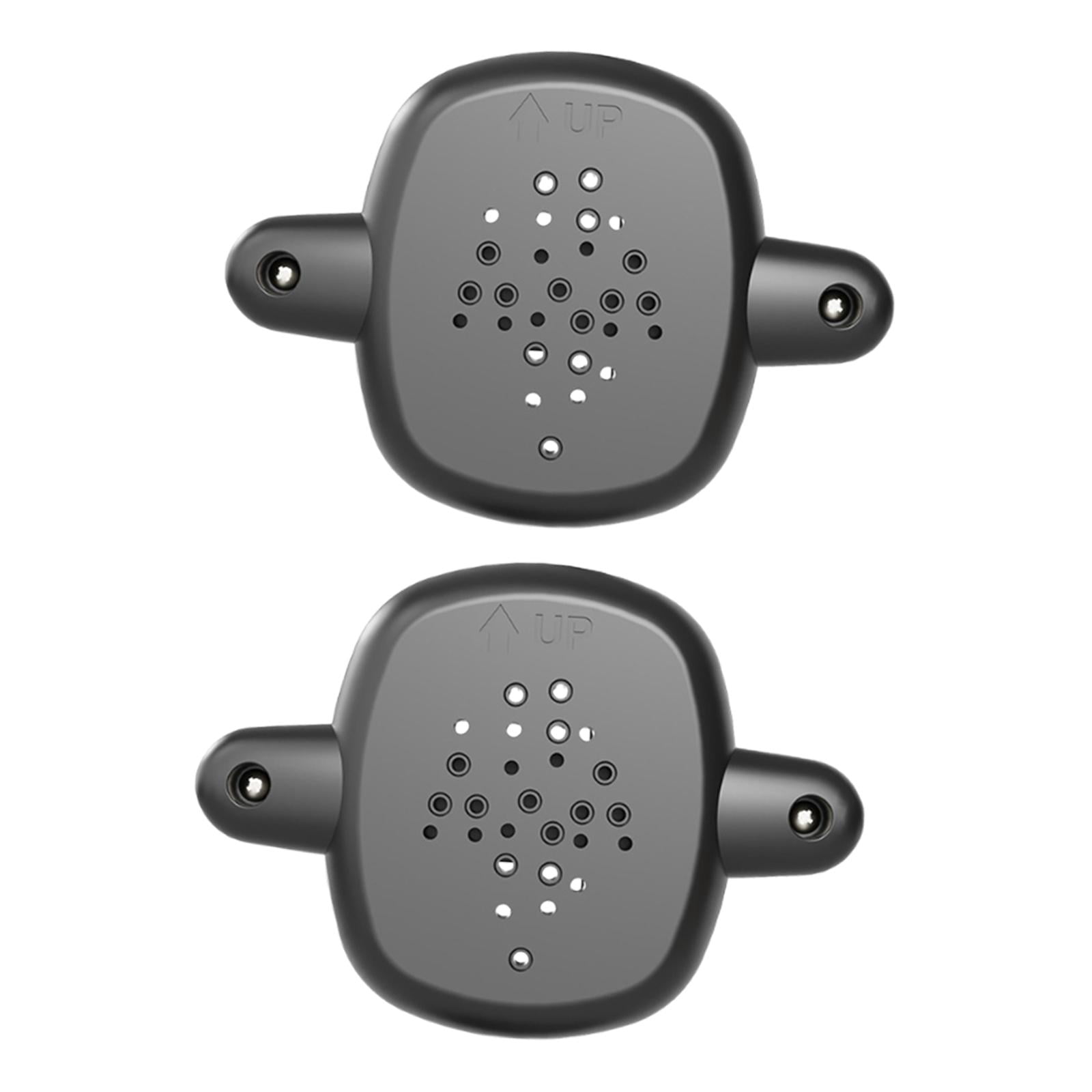 Serenable 2 Pieces Stairs Gate Banister Adapter Mounting Security Equipment Puppy Kitten Fence Pet Barrier Replace Stair Gate Base Kit Black