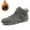 Grey, variant on Men's Sneakers Fashionable Suede Casual Comfort High Top Ankle Boots Warm Outdoor Footwear for Active