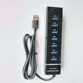 thumbnail image 2 of Universal USB Hub Docking Station Accesorio para PC Plug-and-Play (7 puertos-120 cm), 2 of 7