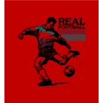 thumbnail image 4 of "Real Football" Sports Back to School Adult Red Crew Neck Short Sleeve Tee-XXL, 4 of 4