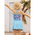 thumbnail image 6 of Lanbubble Girls Tankini Swimsuits Set Criss-Cross 2-Piece Bathing Suits Beach Swimwear 7-8 Years, 6 of 10