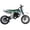 Green, variant on MotoTec Warrior 52cc 2-Stroke Gas Dirt Bike, Black