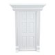thumbnail image 4 of 1:12 casa de muñecas puerta de madera exquisito modelo de muebles de puerta en miniatura juguete para juego de imitación blanco, 4 of 9