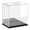 Black Base (Mirrored), variant on Plymor Clear Acrylic Display Case with Hardwood Base (Mirror Back), 6" W x 4" D x 6" H