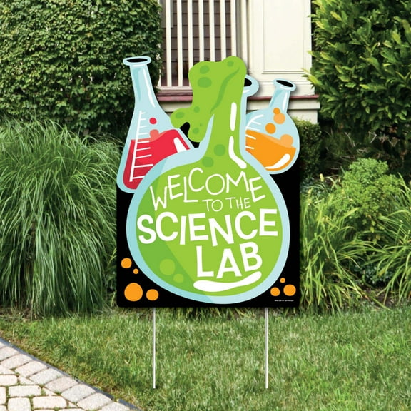 Big Dot of Happiness Scientist Lab - Party Decorations - Baby Shower or Birthday Party Welcome Yard Sign