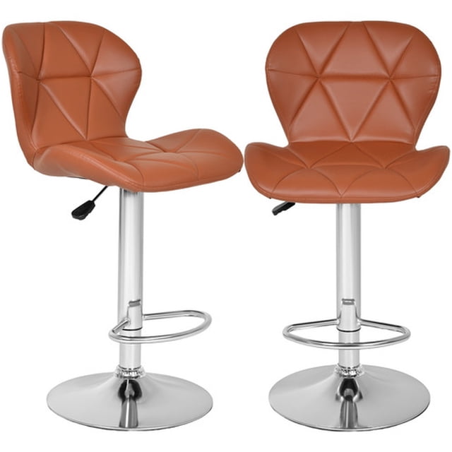 Set Bancos Respaldo Barra Silla Cocina Bar Desayunador Café 2 piezas
