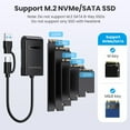 thumbnail image 4 of Type C 3.2 M.2 Mobile Nvme Easy Drive External M.2 Hard Drive Cable For 2230 2242 2260 2280 22110 External M.2 Drive, 4 of 9