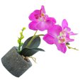 thumbnail image 4 of Orquídea artificial Flor y maceta Simulación Flor en maceta Mesa de oficina en casa Decoración floral falsa, JH1736, Púrpura Jumpingount HA7712-04B, 4 of 6