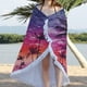 thumbnail image 3 of Toalla de playa, Toalla de microfibra, Toalla redonda estampada, Manta de playa antiarena, Toalla supercolorida, Toalla plegable portátil, Toalla de viaje, Toalla de piscina, Toalla de, 3 of 9