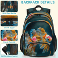 thumbnail image 5 of Herdesigns Ocean Fish Laptop Backpack for Women Men, 18.3 Inch Work Computer Backpacks Fish Printed Large Nurse Bag Waterproof Casual Daypack for Travel, 5 of 8