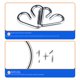 thumbnail image 3 of Rompecabezas de nueve cadenas que quema el cerebro, regalo para niños adultos, desbloquea juguetes de inteligencia, traje con hebilla de inteligencia, 3 of 5