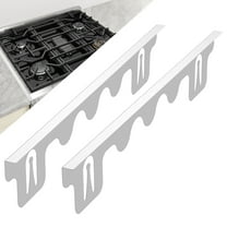 Wekvgz Stove Gap Covers Easy to Clean Stainless Steel Stove Gap Fillers Versatile Stove Counter Gap Cover Heat Resistant Oven Side Gap Fillers for Stove and Counter