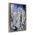 thumbnail image 3 of Stupell Industries Fashionable Dancer Trio People Painting Brown Floater Framed Canvas Art Print Wall Art, 25 x 31, 3 of 9
