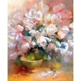 thumbnail image 2 of Haenraets, Willem 20x24 Gold Ornate Wood Framed with Double Matting Museum Art Print Titled - Sparkling white tulips II, 2 of 4