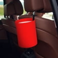 thumbnail image 5 of Round Car Trash Can 7×5.9in Waterproof, Durable, Not Easy To Fade, Easy To Install And Disassemble To Prevent Interior Pollution Red, 5 of 7