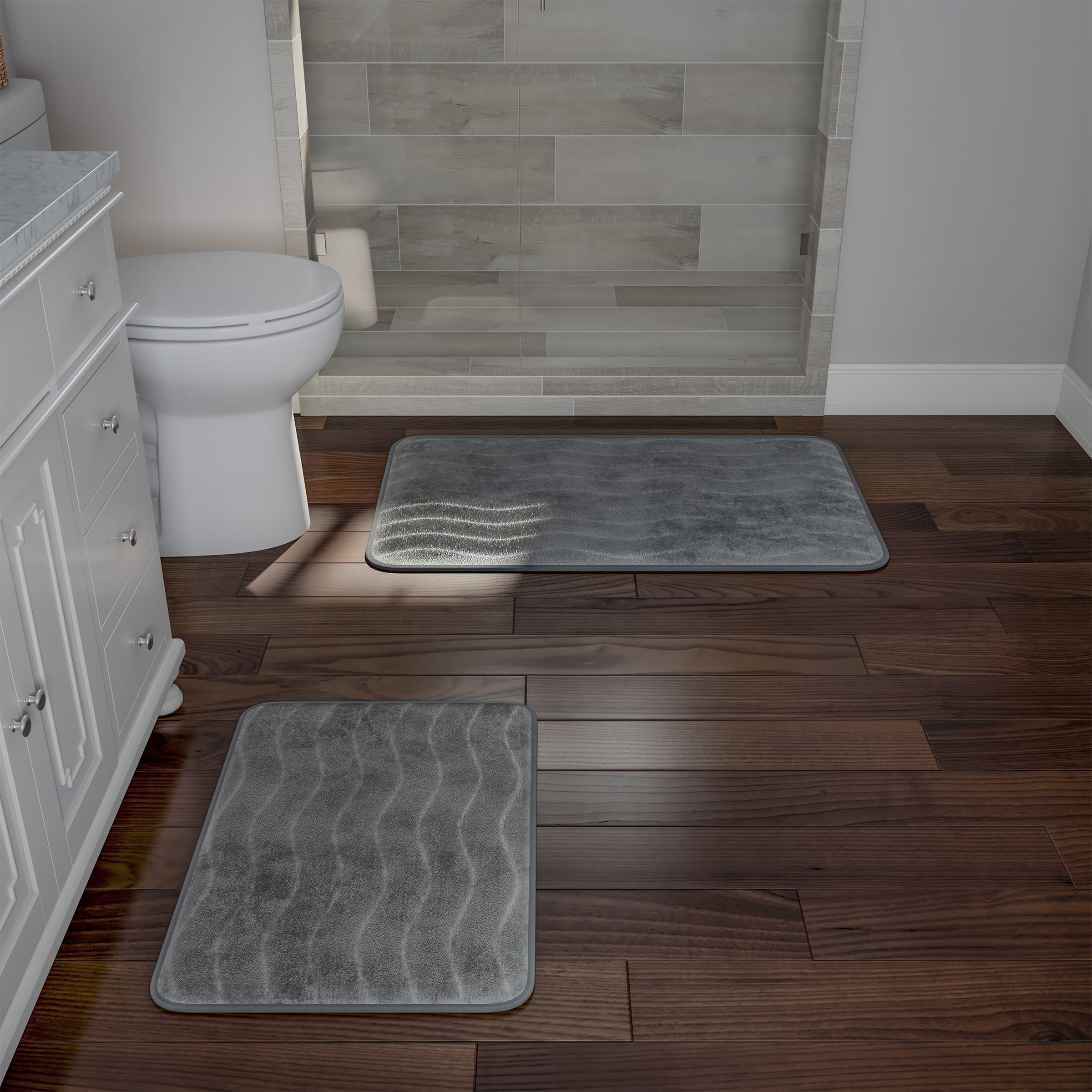 Lavish Home 13.75 in. x 23.75 in. Slatted Bathroom Mat HW2400003 - The Home  Depot