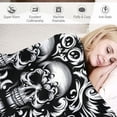 thumbnail image 3 of Orinice Skulls Warm Lightweight Blanket Soft Fleece Blankets for All Seasons - Decorative Throw Blanket for Living Rooms, Sofa, and Bed 40x50in, 3 of 6