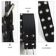 thumbnail image 5 of Cinturón punk para hombre, con hebilla de aleación, color negro, 5 of 5