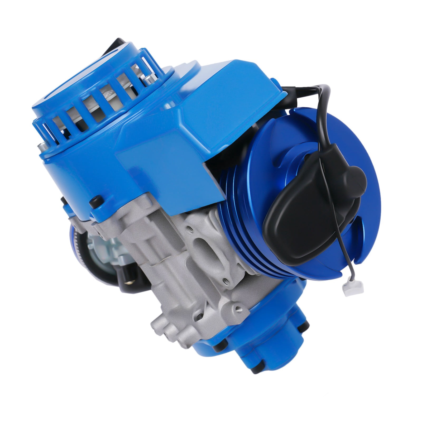 2 Stroke Blue Air Cooled High-performance Engine Motor for 49cc/50cc Pocket Bike Mini Dirt Bike Mini ATV